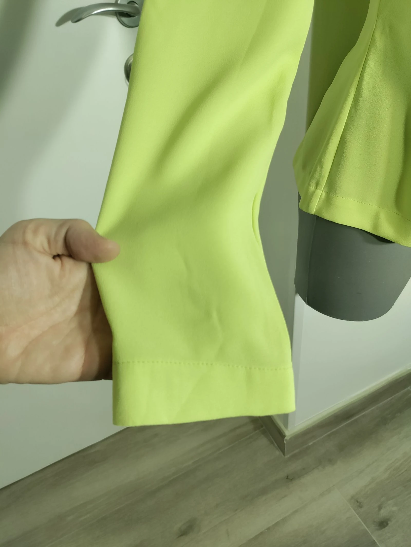 Camisa vintage Zara Classic Elements verde-limão | Eu 40 | Feita na Espanha | Y2K – photo 4